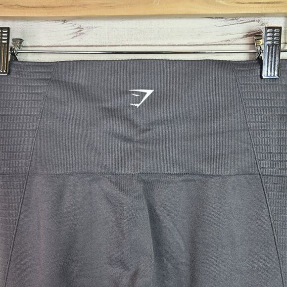 Gymshark Gray High Rise Seamless Energy Mosh Perforated Leggings Women’s Size M - Picture 5 of 7